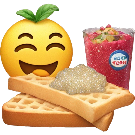 sparkling food still life emoji
