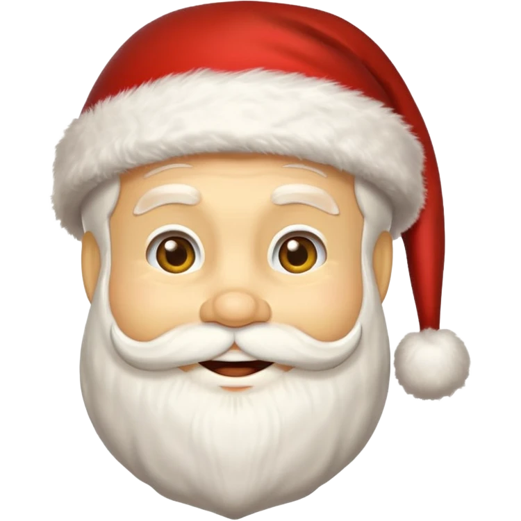 create a yellow santa image with santa hat emoji