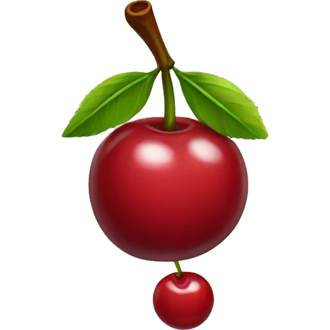 Cherry with bow emoji