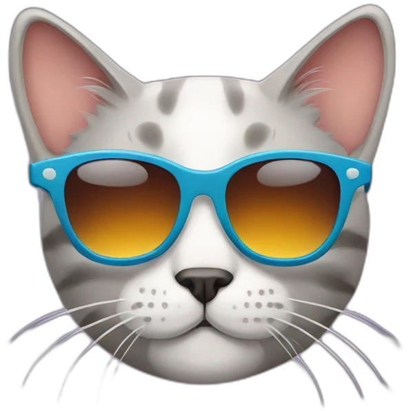 Cat with sunglass emoji