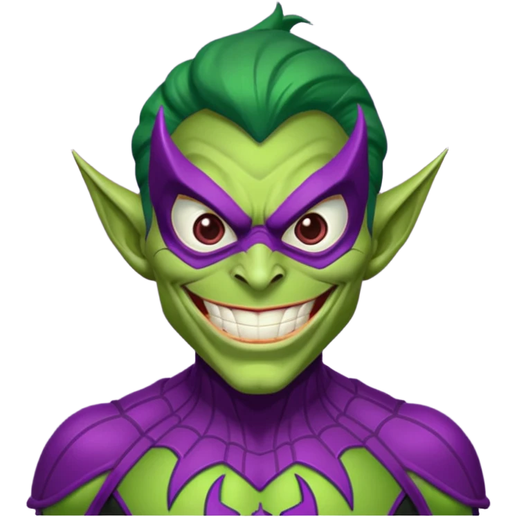 Green goblin classic Spiderman  emoji