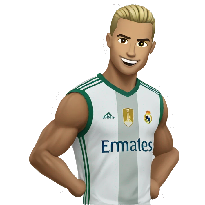 Ronaldo with ssj emoji