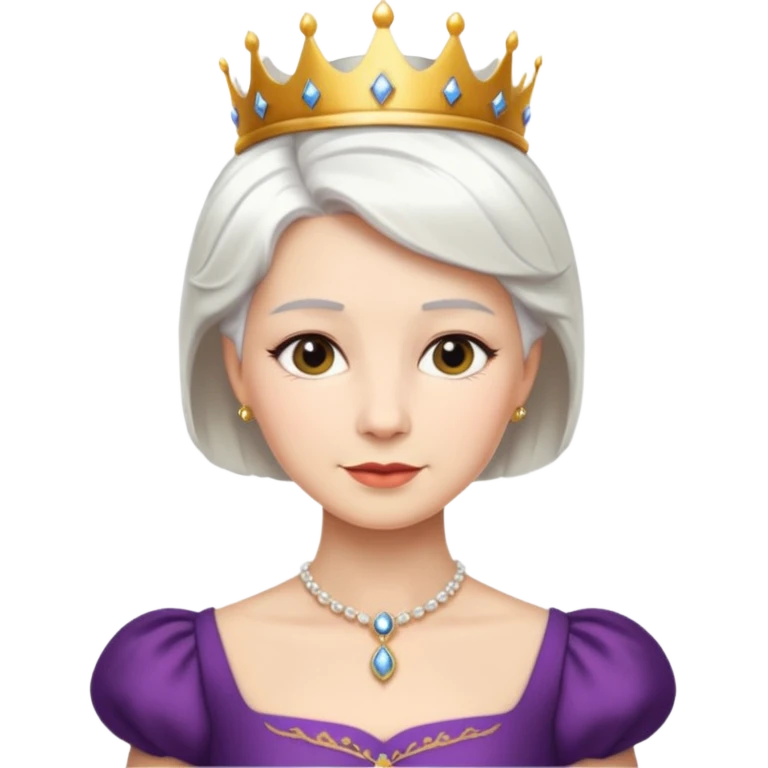 short white hair queen emoji