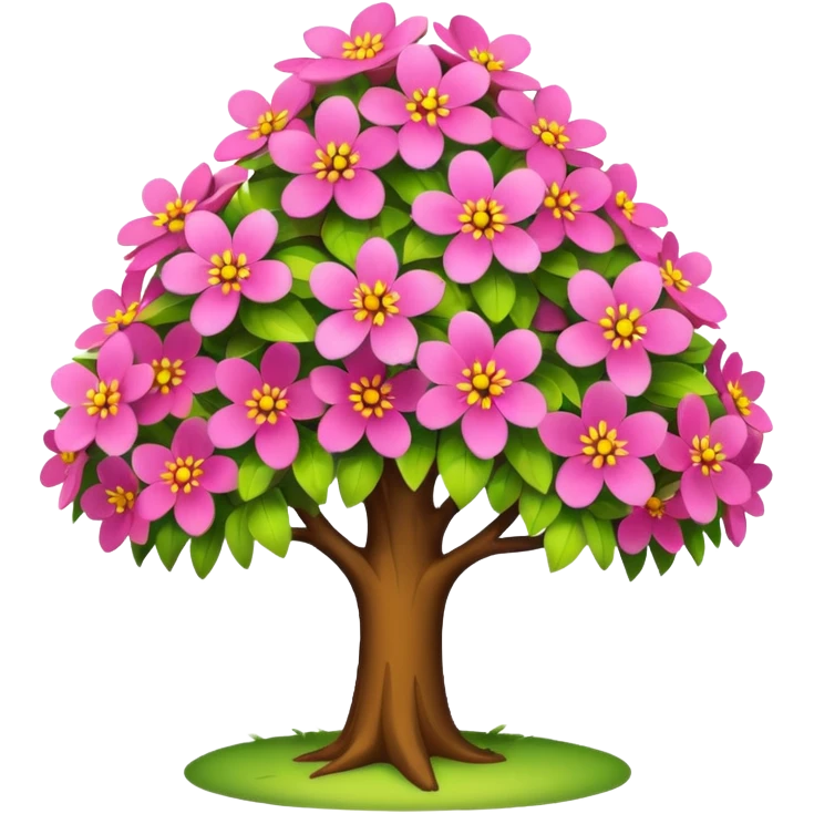 Arbre à fleur emoji