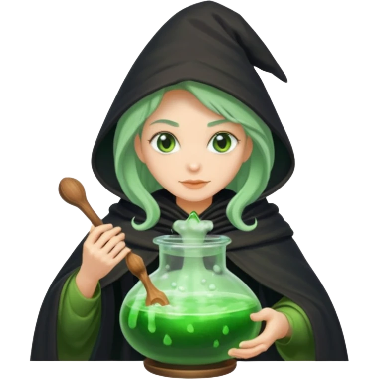 green witch cooking potion emoji