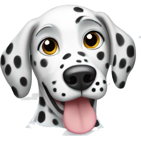 Dalmatian dog bathing emoji