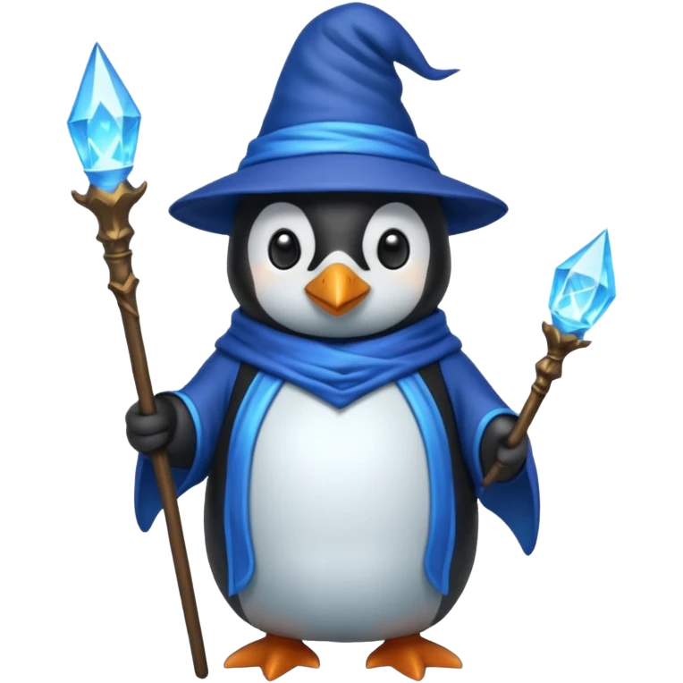 Penguin Wizard emoji