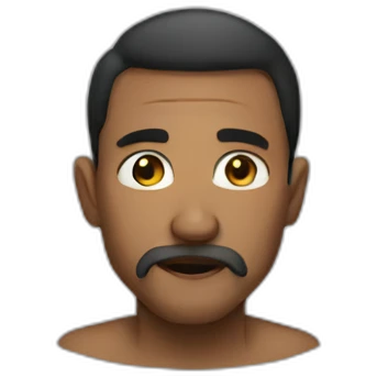 A man spit emoji