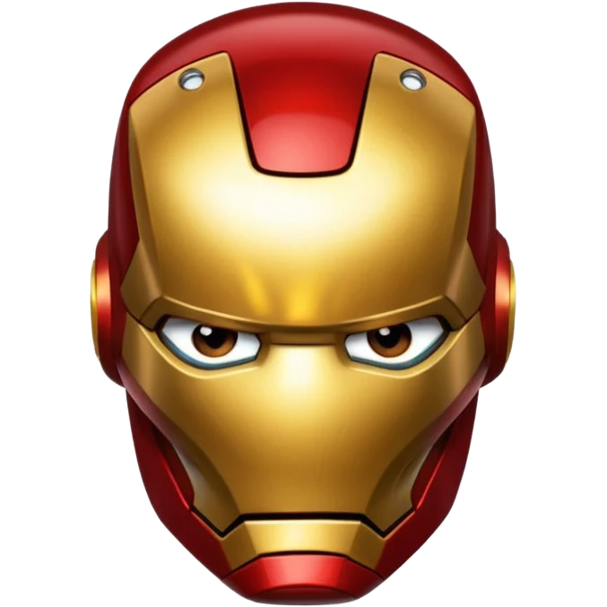 Iron man simple face emoji