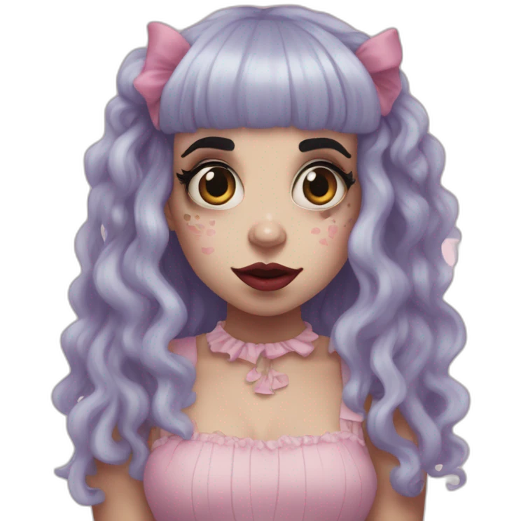 Melanie Martinez as the creature emoji