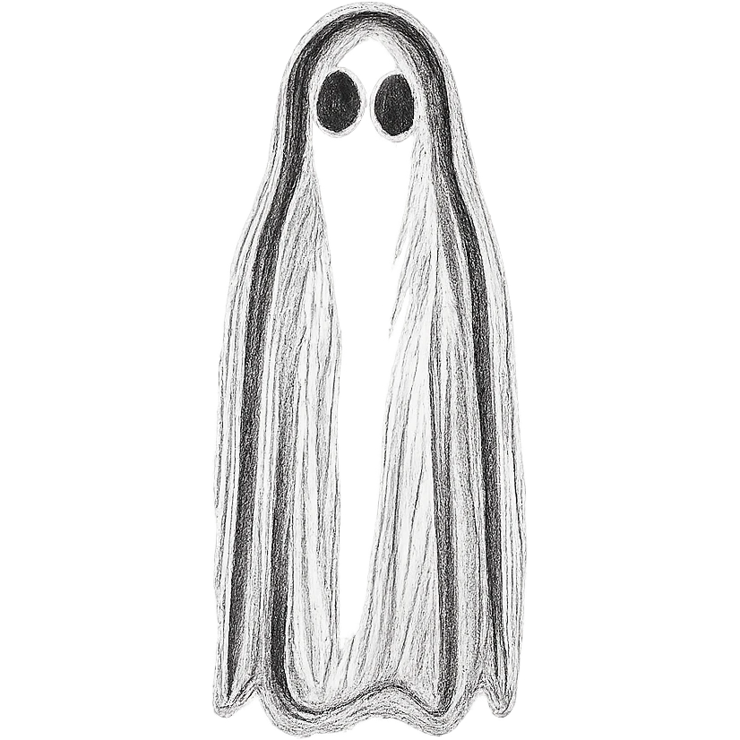 a tall black shadow, ghostly and transparent, faint outline emoji