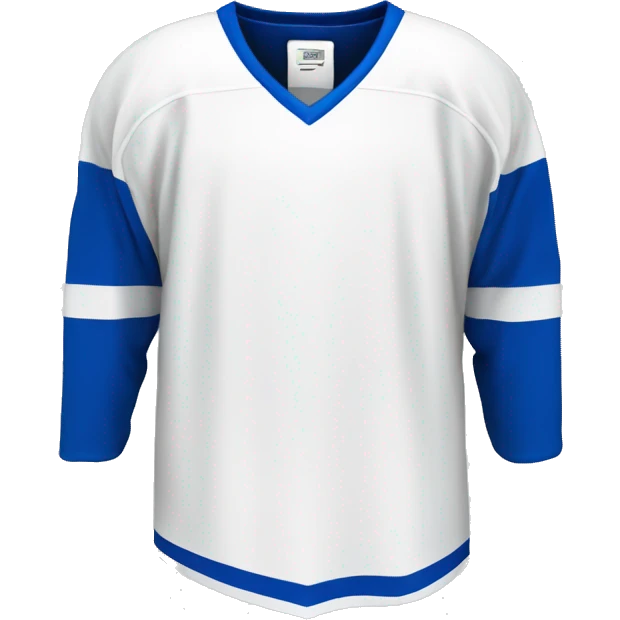hockey jersey blue & white color emoji