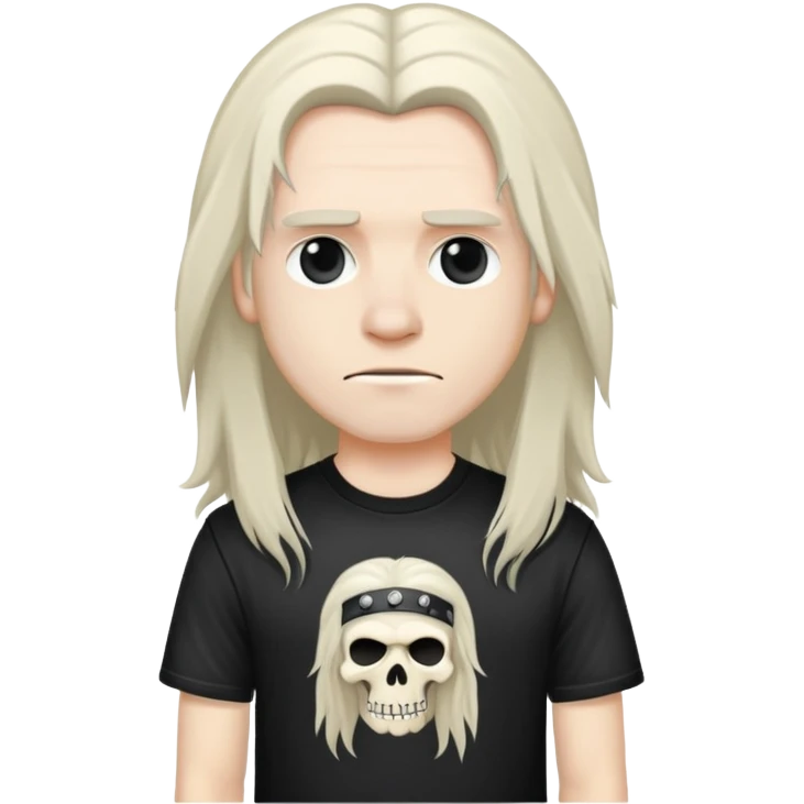 a long haired metalhead guy emoji