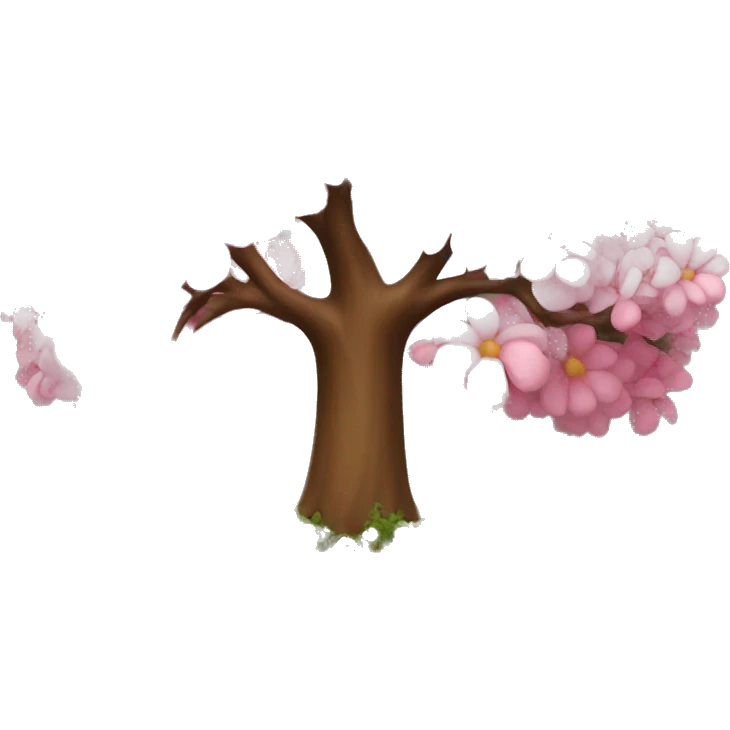 A tree with Flowers  emoji