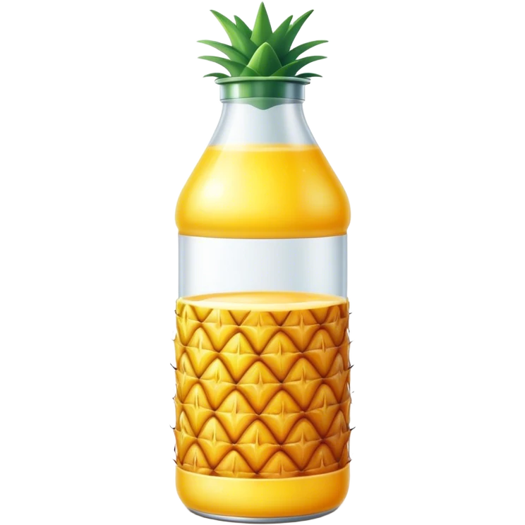 Pineapple juice bottle emoji