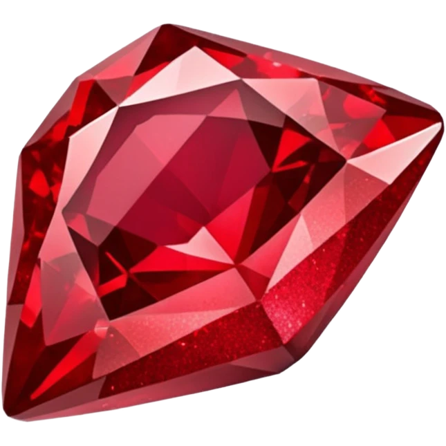 red glitter ruby emoji