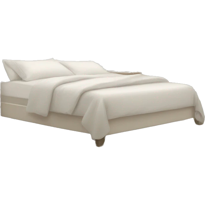LUXURY BEDROOM WITH WHITE BED SHEETS emoji