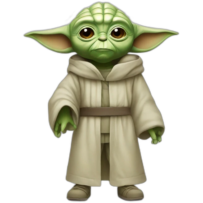 Yoda wearing nike clothes emoji