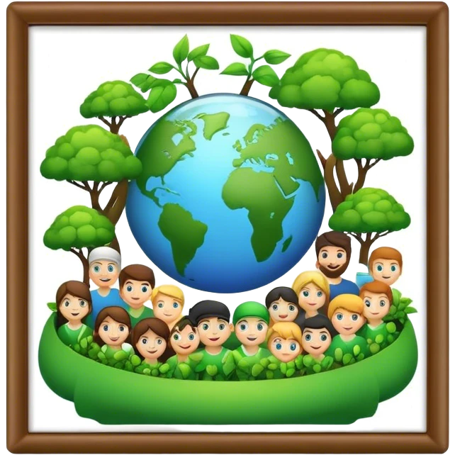 Digital community for a greener world emoji