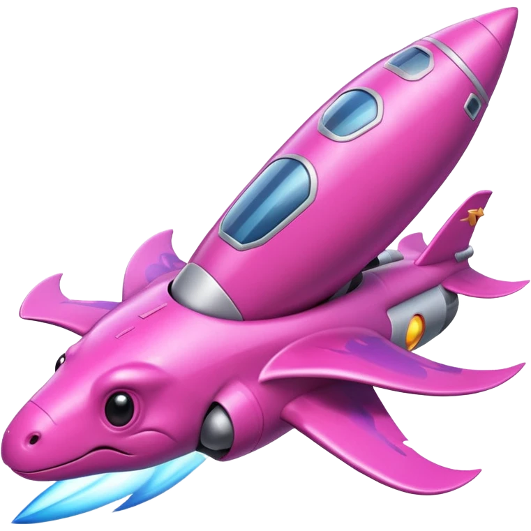 pink Dinosaurs with Rocket emoji