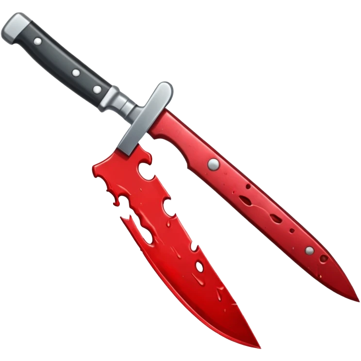 Knife with blood emoji