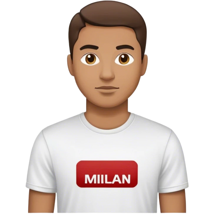 Milan t shirt guy emoji