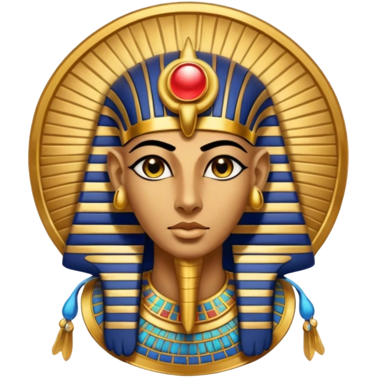 An emoji of the Egyptian god Ra. He has a falcon's head and wears a sun disk on top, with a solemn expression.

 emoji