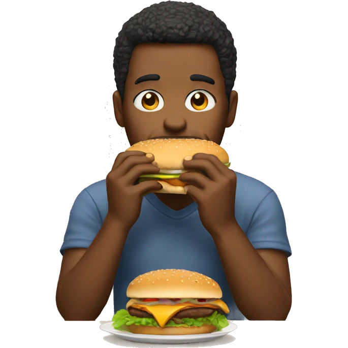 Caseoh eating a burger  emoji