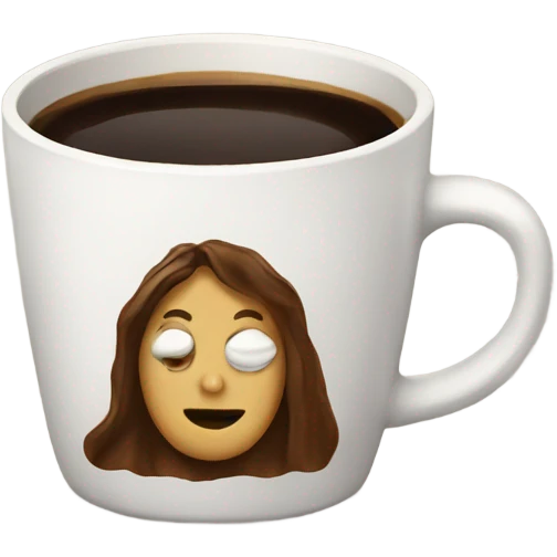 Coffee with art emoji