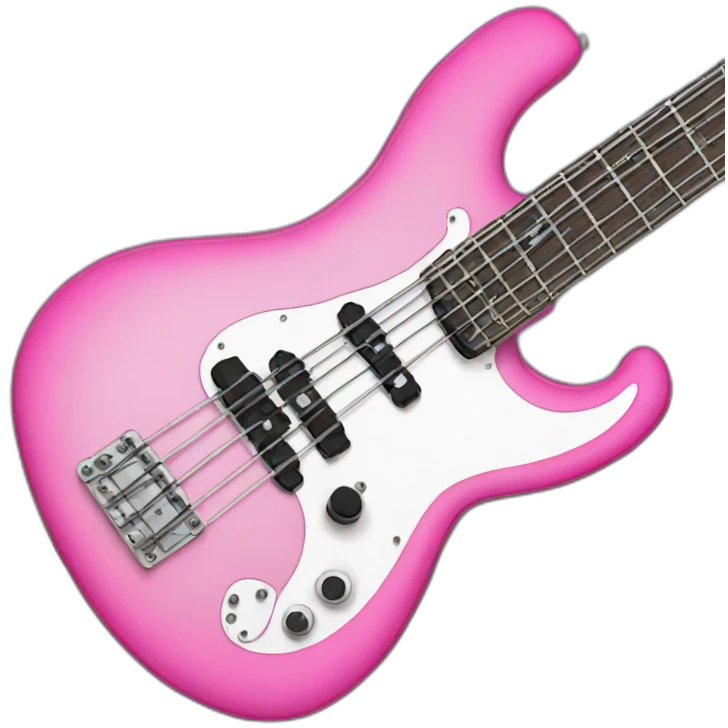 Bassguitar-pink emoji