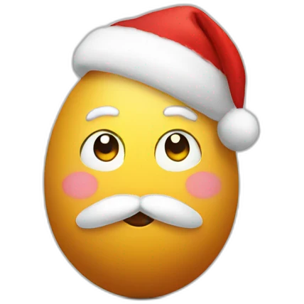 santa but he is an egg emoji
