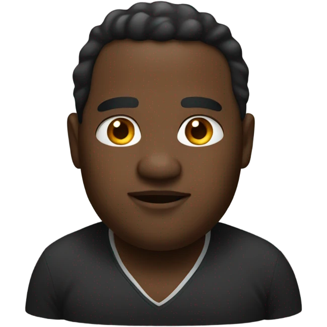 black man that is fat emoji