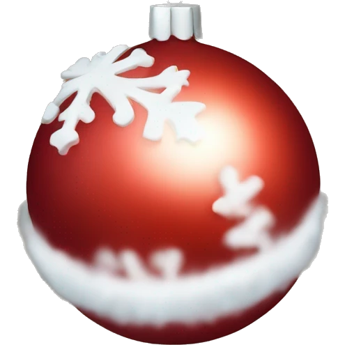 red christmas ball emoji