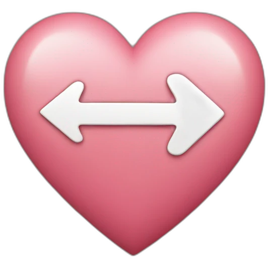 arrow across heart emoji