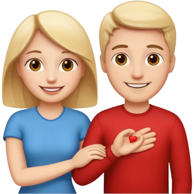 couple in love talking emoji