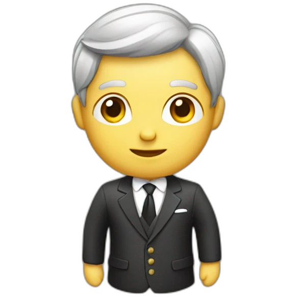 French Lawyer on dress emoji