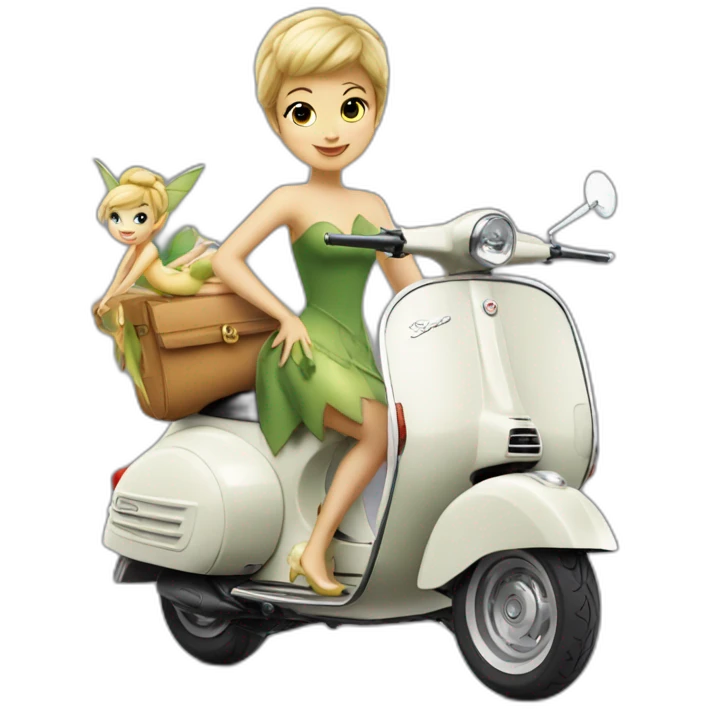 vespa and tinkerbell emoji