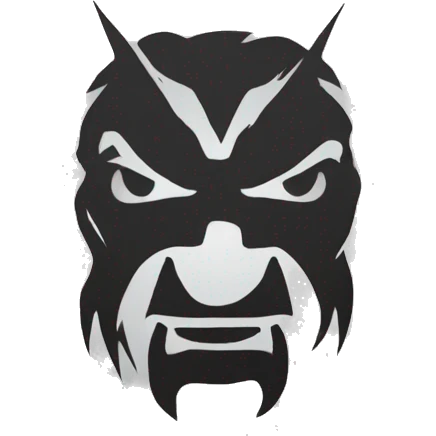 Dodge Demon stencil logo emoji