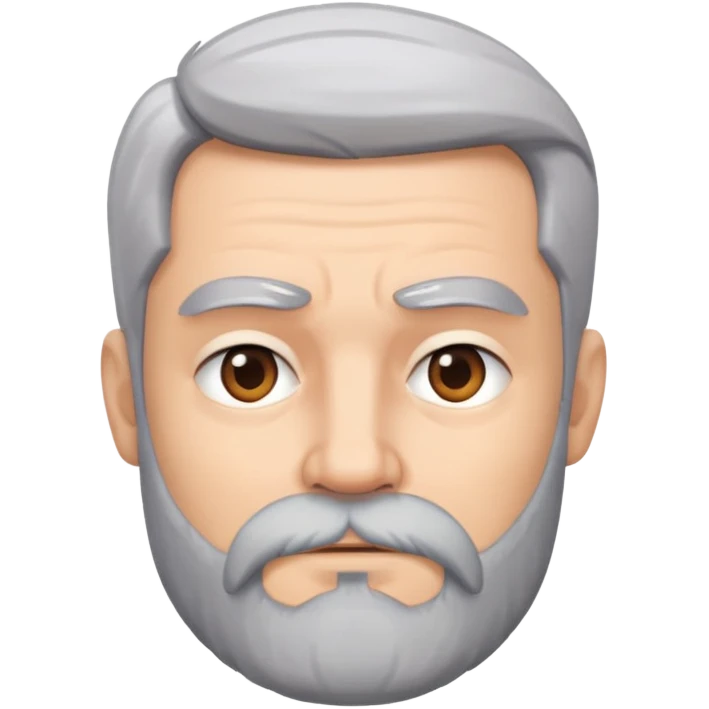 bad boy with grey hair and a beard emoji