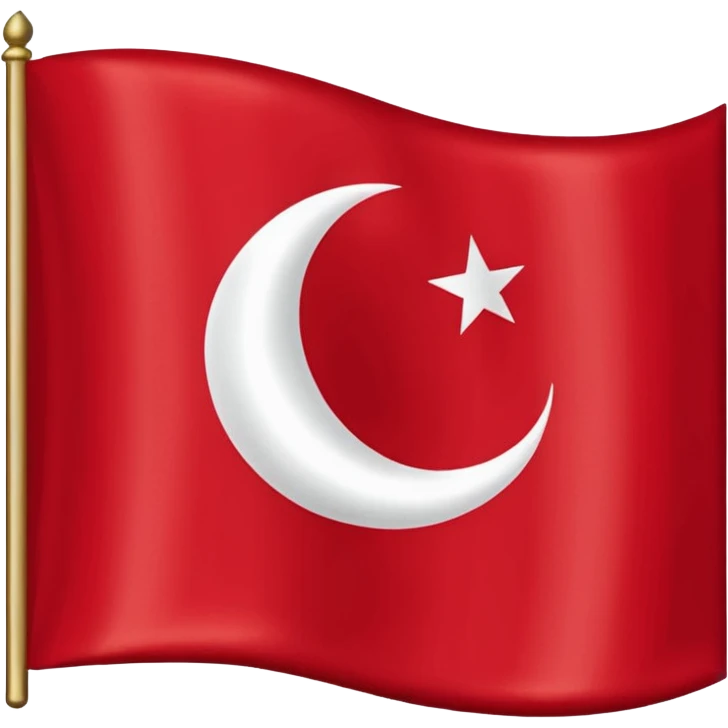 Flag of the Ottoman Empire 1453 emoji