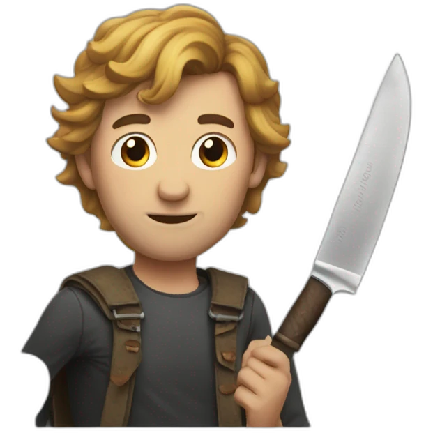 Man-book-knife emoji