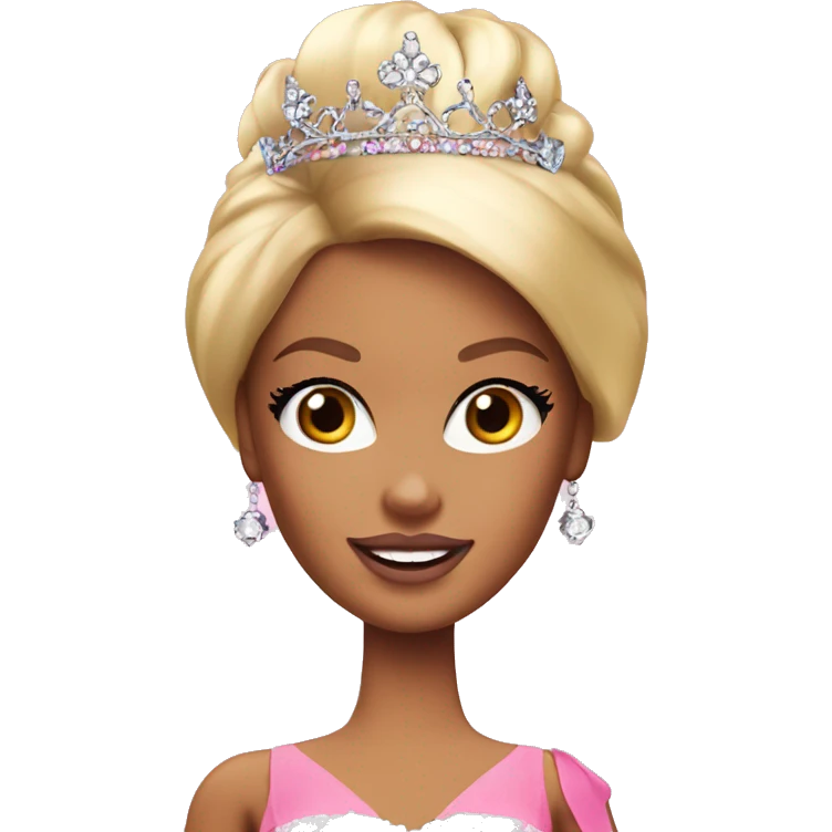 Barbie girl with tiara emoji