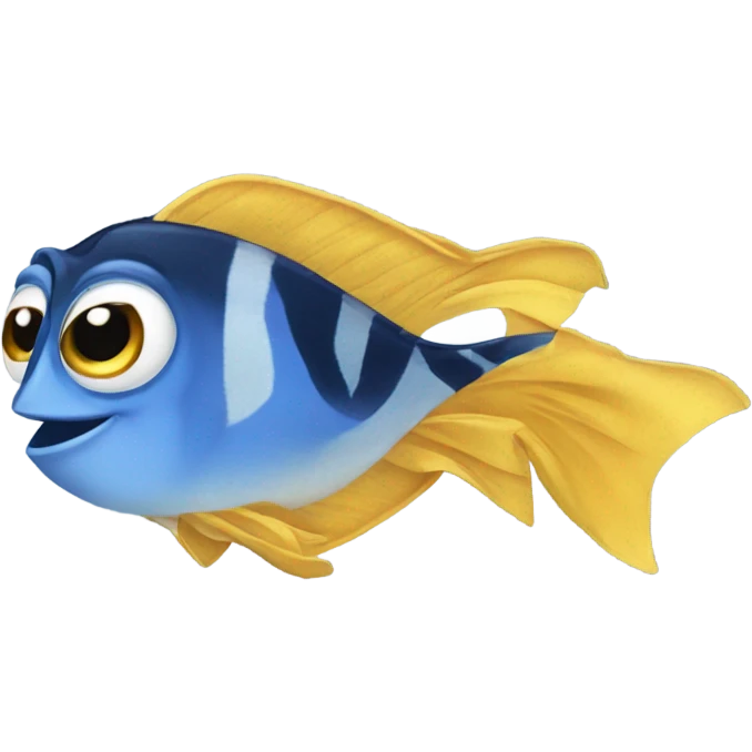 Dory with warm gloves  emoji