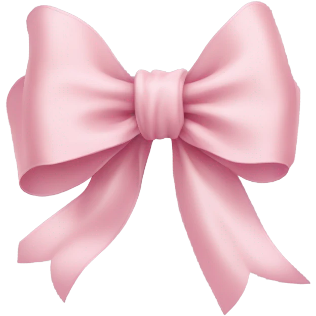 light pink ribbon bow emoji