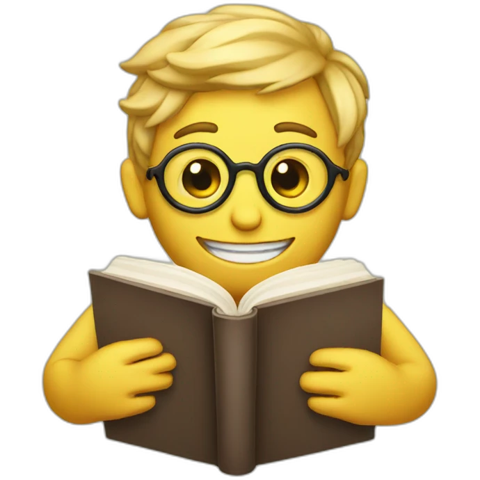 book worm emoji