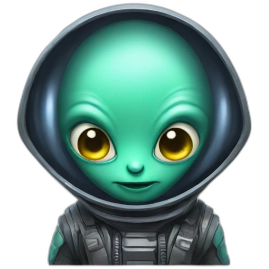 cute alien emoji