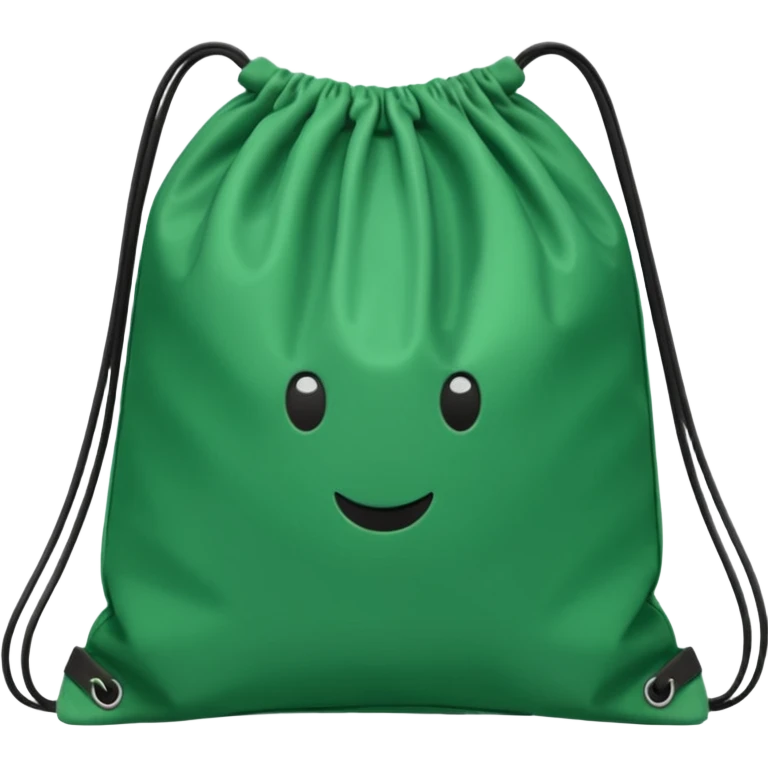 sac de sport vert sans motif emoji