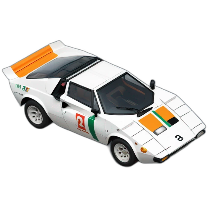 Lancia Stratos rallye emoji