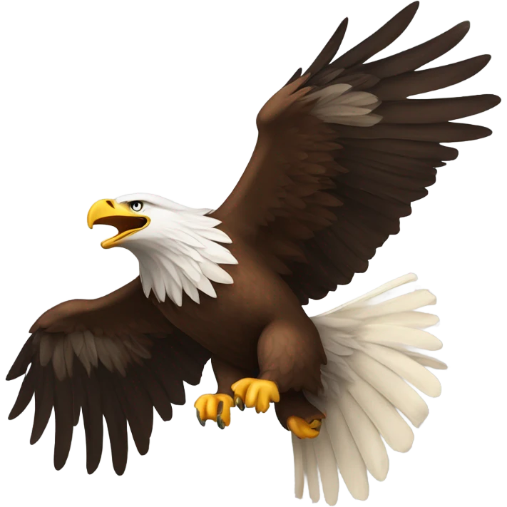 Eagle flying  emoji