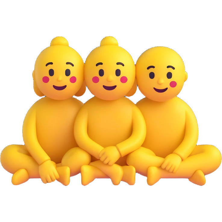 Emojis ass sitting on another emojis face like a girl and guy emoji